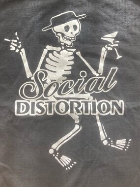 Vintage Social Distortion Band Punk T-Shirt Large.